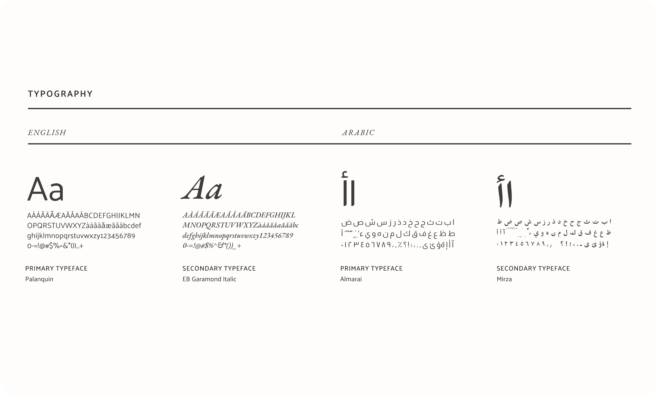 Dual-language typography